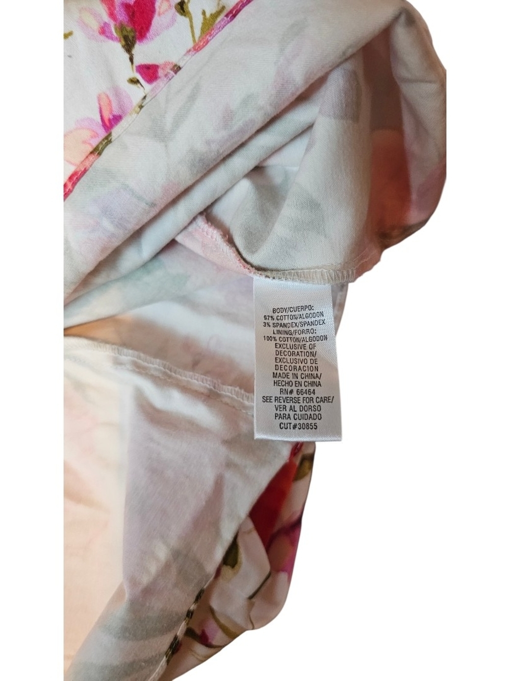 Sandra Darren Floral Fit & Flare Dress Size 6 Pink Floral Pockets - Picture 7 of 8